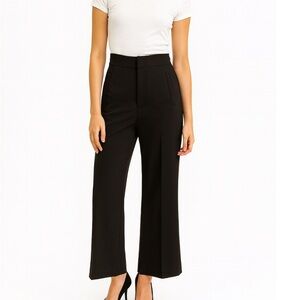 Zara Black Wide-Leg Women's Pants